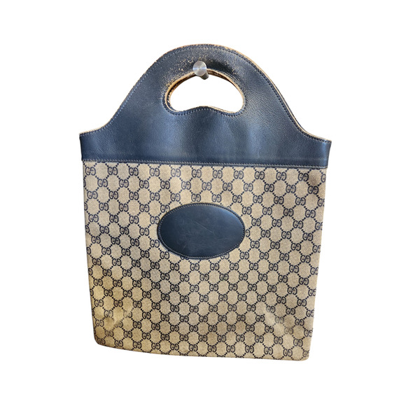 Gucci Vintage Monogram Canvas Tote - Picture 1 of 8